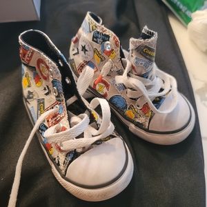 SZ 7 TODDLER CONVERSE MULTI COLOR CLOTH GREAT CONDITION